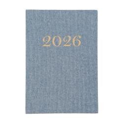 Agenda Diária 2026 Capa Dura em Linho Personalizada