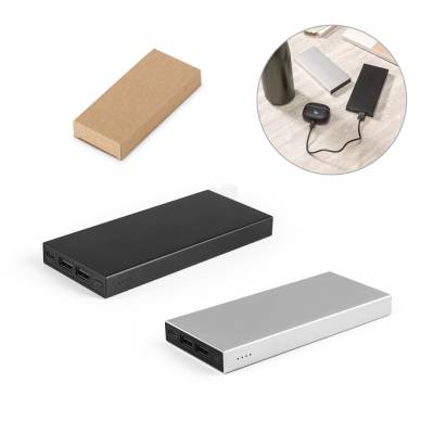 Bateria Portátil de Alumínio 10000mAh Personalizada
