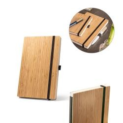 Caderneta de Bolso em Bambu 80 Folhas Personalizada