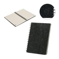 Caderno A5 Capa de Feltro Reciclado Personalizado
