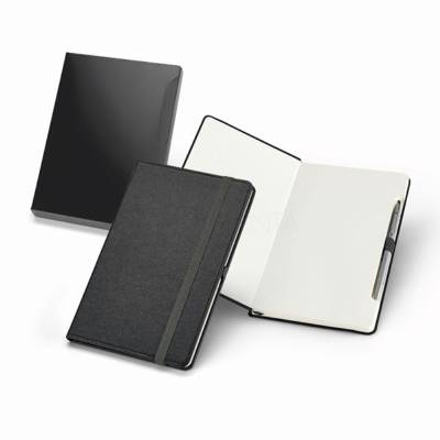 Caderno A5 Sem Pauta com Porta Caneta e Caneta Metal Personalizado