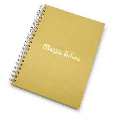 Caderno Capa Dura Acabamento Escovado Personalizado