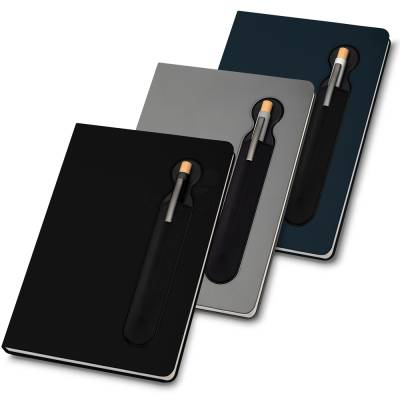 Caderno de Anotações com Suporte para Caneta Pautado Personalizado
