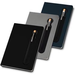 Caderno de Anotações com Suporte para Caneta Pautado Personalizado