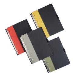 Caderno Fichário de Couro Sintético para Personalização