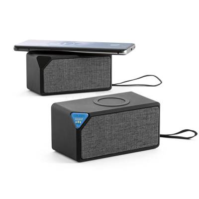 Caixa de Som Bluetooth com Carregador Wireless Personalizada