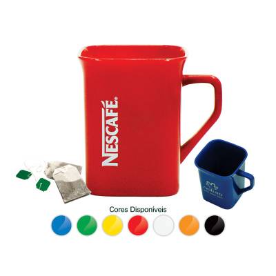 Caneca Quadrada Plástico 250ml Personalizada