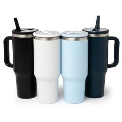 Caneca Térmica Inox 1,2L com Canudo Personalizada