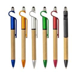 Caneta Ecológica Touch com Suporte para Personalizar