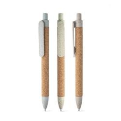 Caneta Esferográfica em cortiça personalizada