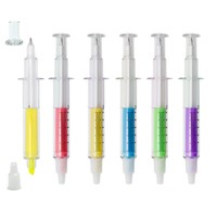 Caneta Marca Texto Formato Seringa Para Brinde Customizado