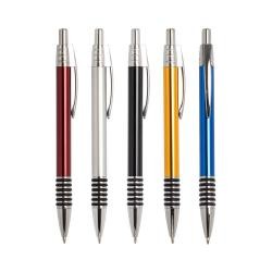 Caneta Metal com Detalhes Emborrachados Personalizada