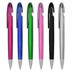 Caneta Plástica Fosca com Click Personalizada