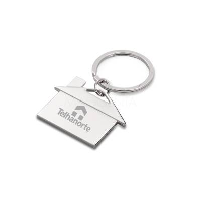 Chaveiro de Metal Formato de Casa Personalizado