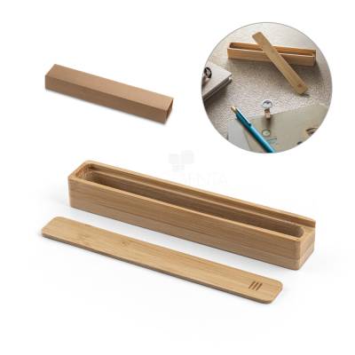 Estojo em bambu natural para Brindes