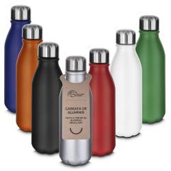 Garrafa de Alumínio 550ml com Pintura Fosca Personalizada