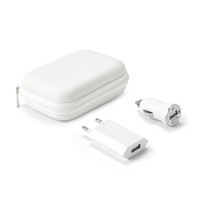 Kit Carregador USB para Carro e Tomada Personalizado