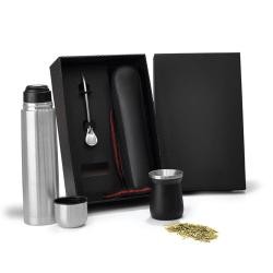 Kit Chimarrão e Tereré com Garrafa Térmica Inox 1L Personalizado