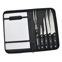 Kit Churrasco 6 Peças com Tábua Personalizado