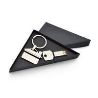Kit Escritório com Chaveiro e Pen Drive Personalizado