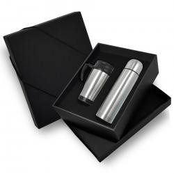 Kit Garrafa 500ml e Caneca 400ml em Metal Personalizado