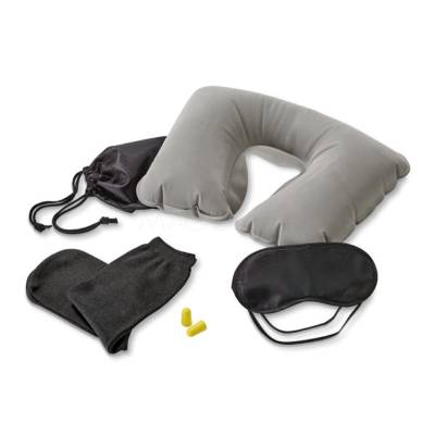 Kit Viagem com Almofada, Máscara e Meias Personalizado