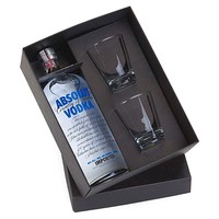 Kit Vodka Absolut com Copos de Dose Personalizado