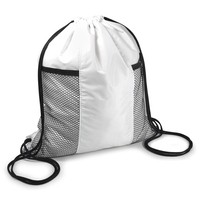 Mochila Saco em Nylon com Rede Frontal Personalizada