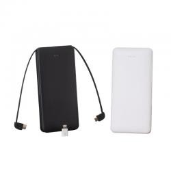Power Bank 10000mAh com Cabos Personalizado