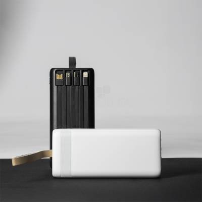 Power Bank 20.000mAh com Lanterna e Multissaídas Personalizável