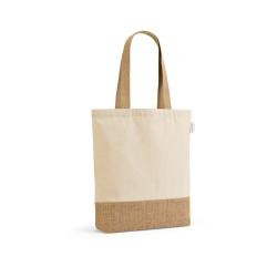 Sacola Ecológica de Algodão Reciclado com Base em Juta Personalizada